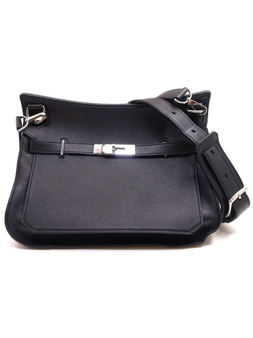 Hermes Jypsiere 28 BK Swift Silver Crossbody